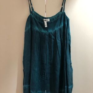 NEVER WORN Teal strappy top